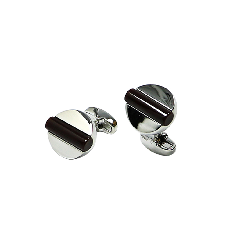 Brown Onyx Camicie insolite Cuff Links